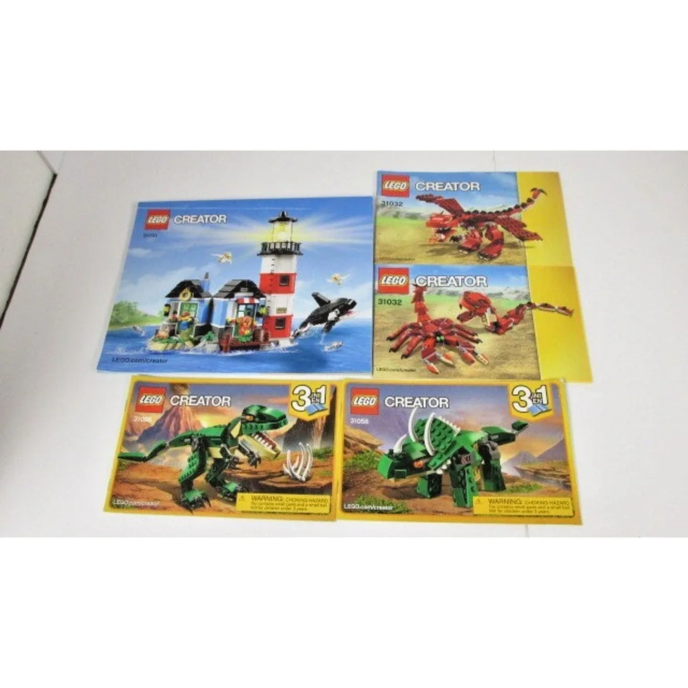 LOT of 32 LEGO Manual instruction Booklets MARVEL Minecraft CITY Star Wars